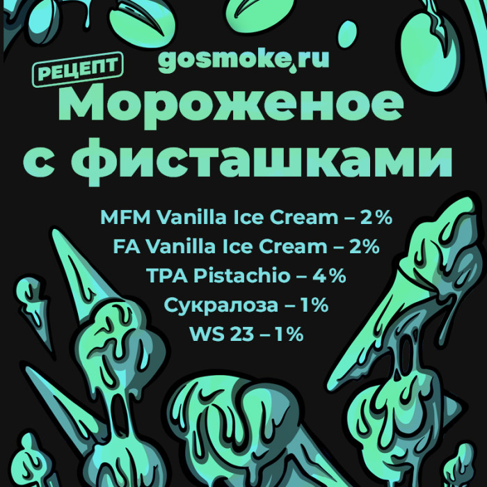 Рецепт Фисташкового мороженого Рецепт Фисташкового мороженого