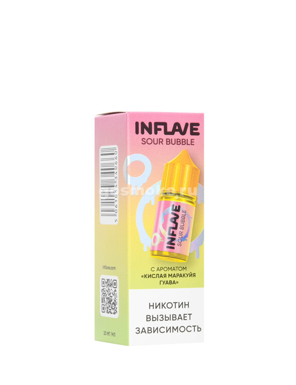 Inflave Bubble Sour Salt Кислая маракуйя гуава Inflave Bubble Sour Salt Кислая маракуйя гуава