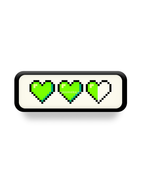 Значок Unstroked - Green Hearts Значок Unstroked - Green Hearts