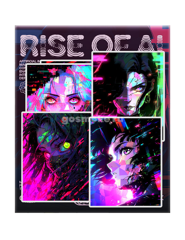 Стикер-пак Unstroked - Rise of AI Стикер-пак Unstroked - Rise of AI