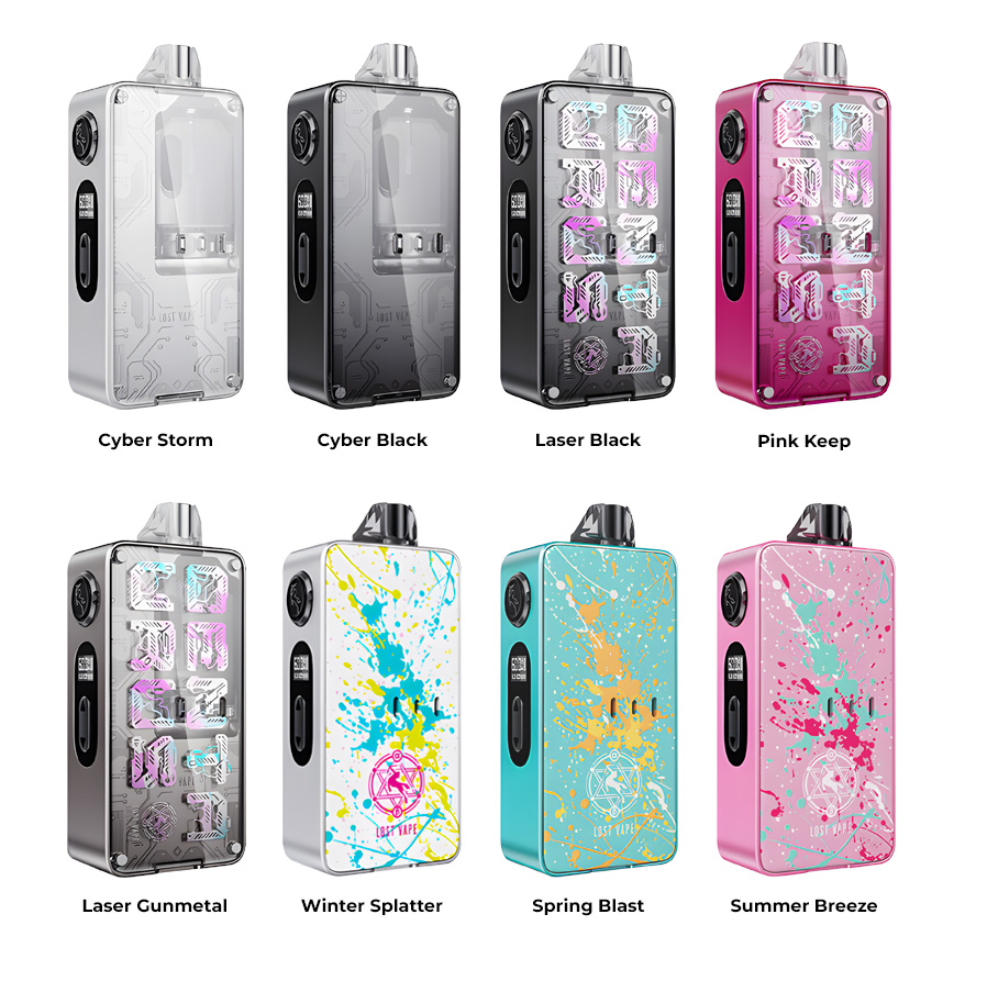 Цвета электронной сигареты Lost Vape Centaurus B60 AIO Boro Kit