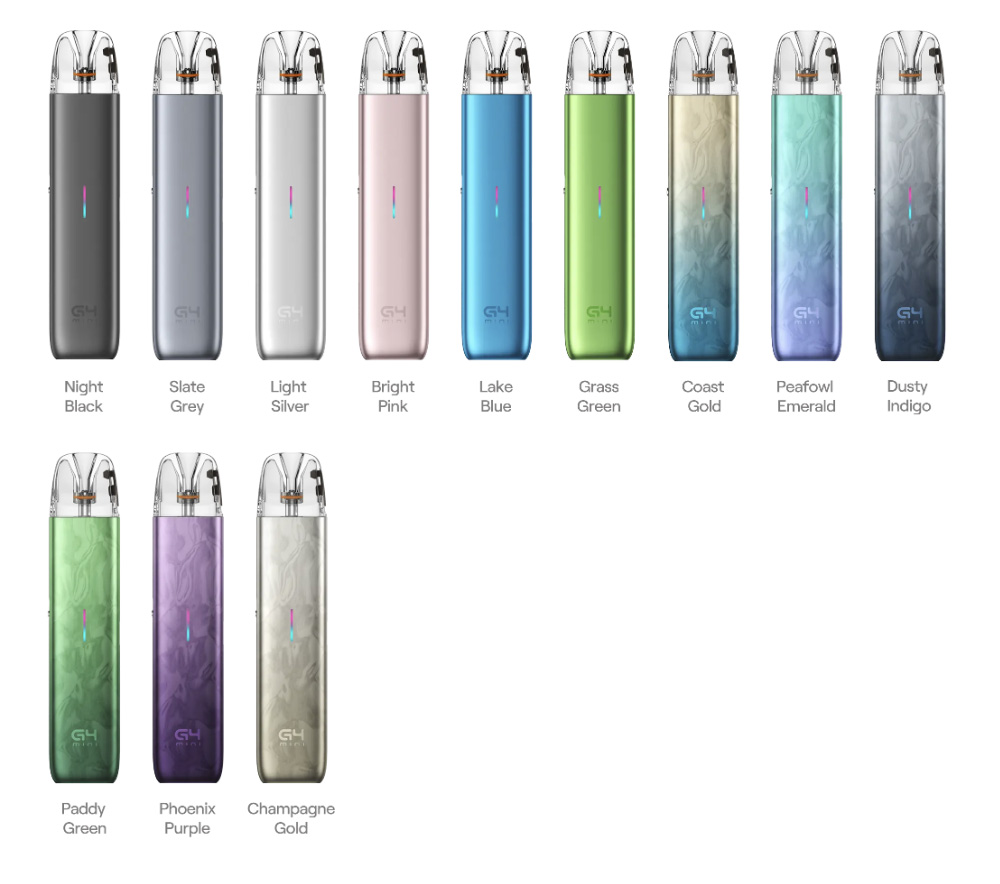 Цвета Uwell Caliburn G4 Mini Pod
