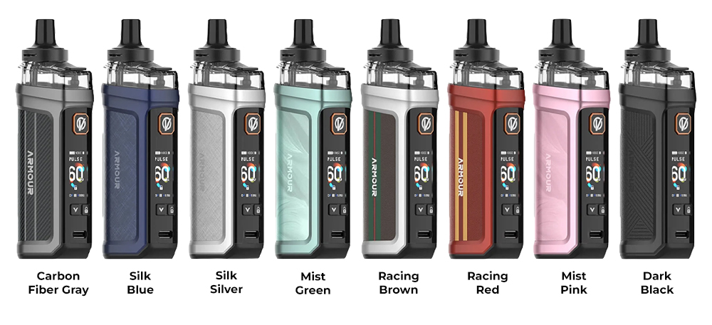 Цвета электронной сигареты Vaporesso Armour G2